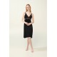 Νυχτικό Micromodal με Δαντέλα BLACK (23126-BLACK) Νυχτικό Micromodal με Δαντέλα BLACK (23126-BLACK)