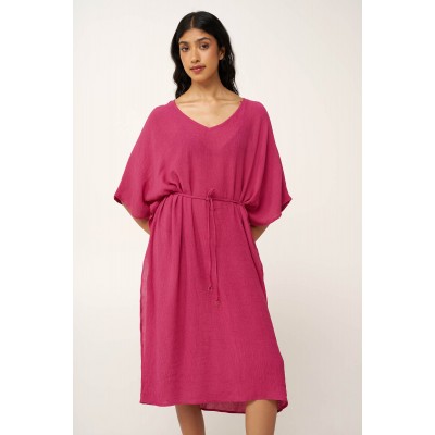 Αέρινο Καλοκαιρινό Φόρεμα από Γάζα FUCHSIA PEONY (24403-FUCHSIA PEONY)