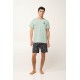 Ανδρική Βαμβακερή Πυτζάμα με Λαιμόκοψη GREEN SURF (24692-GREEN SURF) Ανδρική Βαμβακερή Πυτζάμα με Λαιμόκοψη GREEN SURF (24692-GREEN SURF)