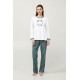 Γυναικεία Βαμβακερή Πυτζάμα WHITE (23985-WHITE) Γυναικεία Βαμβακερή Πυτζάμα WHITE (23985-WHITE)