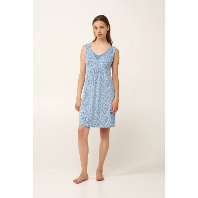 Micromodal Νυχτικό Εγκυμοσύνης και Θηλασμού BLUE RAIN (24094-BLUE RAIN)