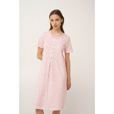 Βαμβακερό Νυχτικό με Πατιλέτα PINK GLOW (24326-PINK GLOW)