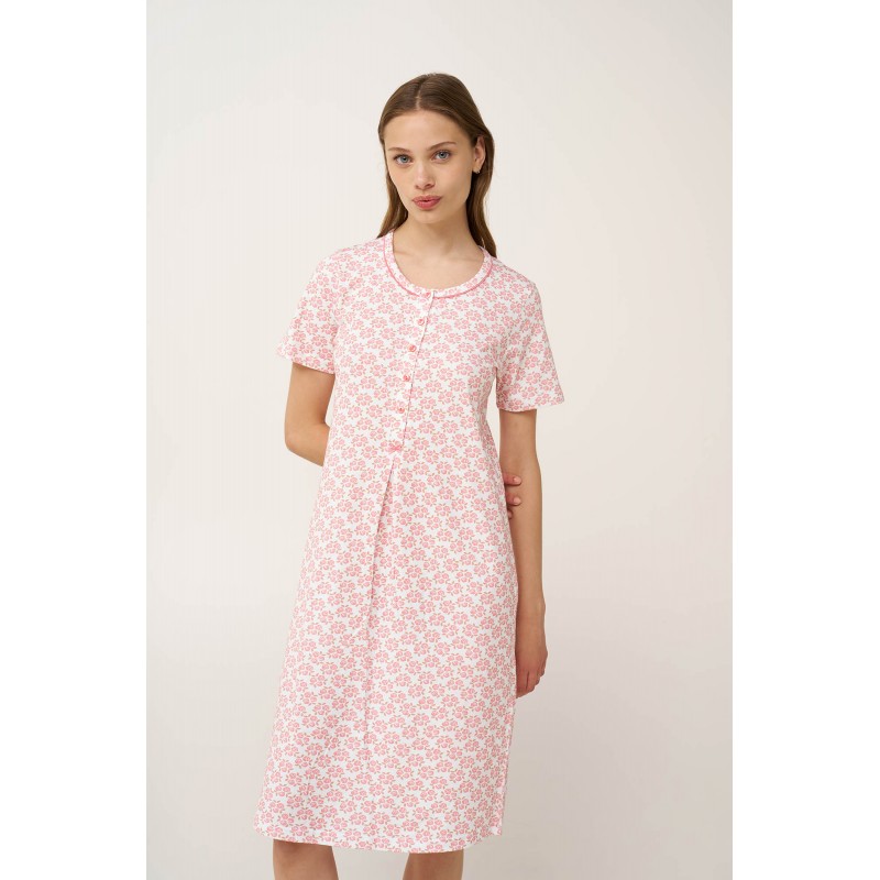 Βαμβακερό Νυχτικό με Πατιλέτα PINK GLOW (24326-PINK GLOW) Βαμβακερό Νυχτικό με Πατιλέτα PINK GLOW (24326-PINK GLOW)