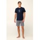 Βαμβακερή Ανδρική Πυτζάμα με Τύπωμα BLUE (22673-BLUE) Βαμβακερή Ανδρική Πυτζάμα με Τύπωμα BLUE (22673-BLUE)