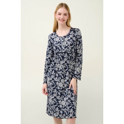 Micromodal Νυχτικό Εγκυμοσύνης και Θηλασμού BLUE BLAZER (23066-BLUE BLAZER)