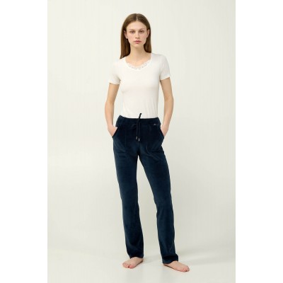 Γυναικείο Παντελόνι Velvet με Τσέπες BLUE BLAZER (23165-BLUE BLAZER)