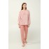 Γυναικεία Χειμερινή Πυτζάμα με Μανσέτες PINK TAN (23320-PINK TAN)