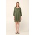 Καλοκαιρινό Φόρεμα από Viscose GREEN OLIVE (22502-GREEN OLIVE)