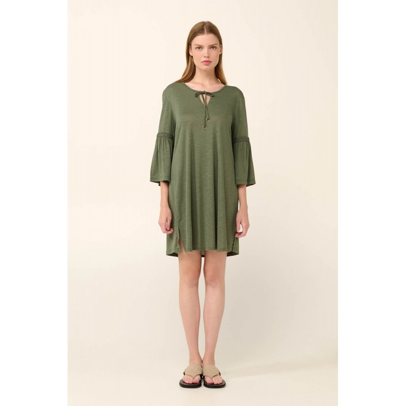 Καλοκαιρινό Φόρεμα από Viscose GREEN OLIVE (22502-GREEN OLIVE) Καλοκαιρινό Φόρεμα από Viscose GREEN OLIVE (22502-GREEN OLIVE)