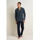 Ανδρική Βαμβακερή Κουμπωτή Πυτζάμα BLUE (25653-BLUE) Ανδρική Βαμβακερή Κουμπωτή Πυτζάμα BLUE (25653-BLUE)