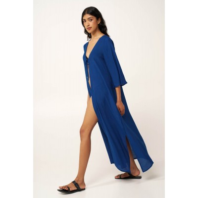 Maxi Φόρεμα Παραλίας από Γάζα BLUE QUARTZ (24454-BLUE QUARTZ)