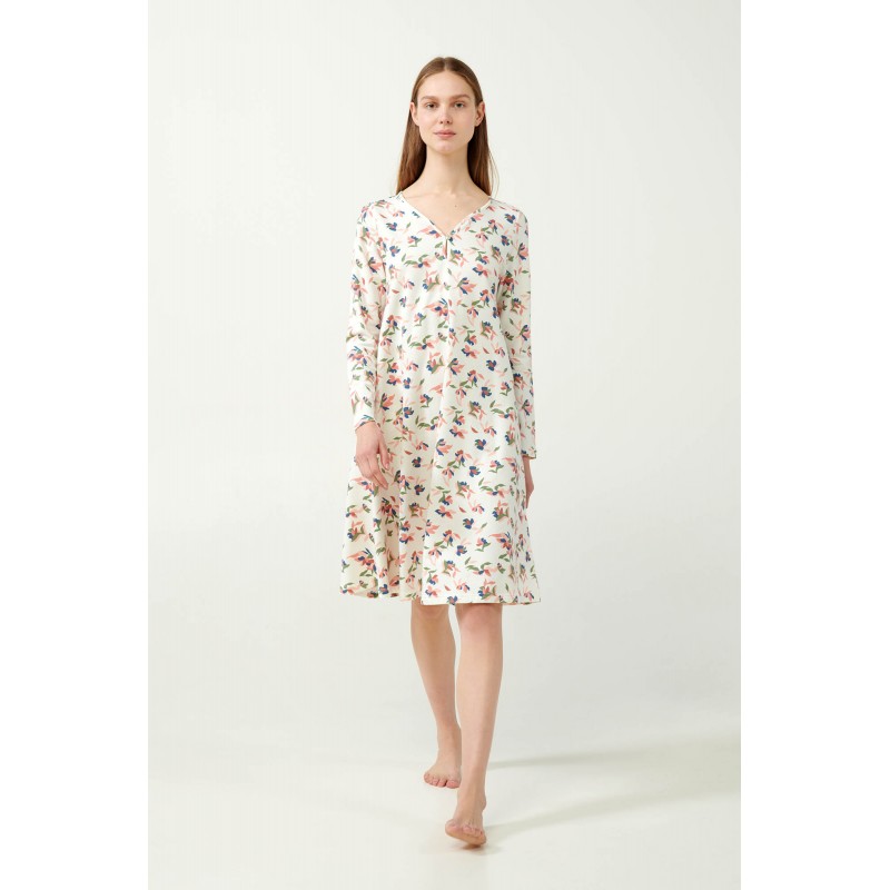 Φούτερ Φλοράλ Νυχτικό GREEN TEA (21355-GREEN TEA)