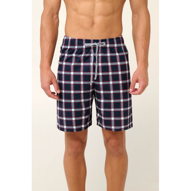 Βαμβακερό Ανδρικό Παντελόνι Καρό BLUE (22654-BLUE)