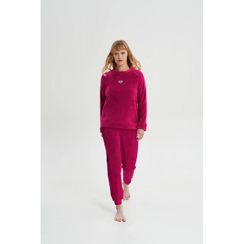 Πυτζάμα με Μακρύ Μανίκι FUCHSIA BERRY (19426-FUCHSIA BERRY) Πυτζάμα με Μακρύ Μανίκι FUCHSIA BERRY (19426-FUCHSIA BERRY)