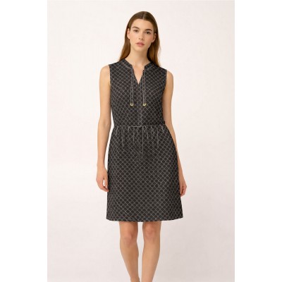 Αμάνικο Βαμβακερό Καλοκαιρινό Φόρεμα BLACK (24918-BLACK)