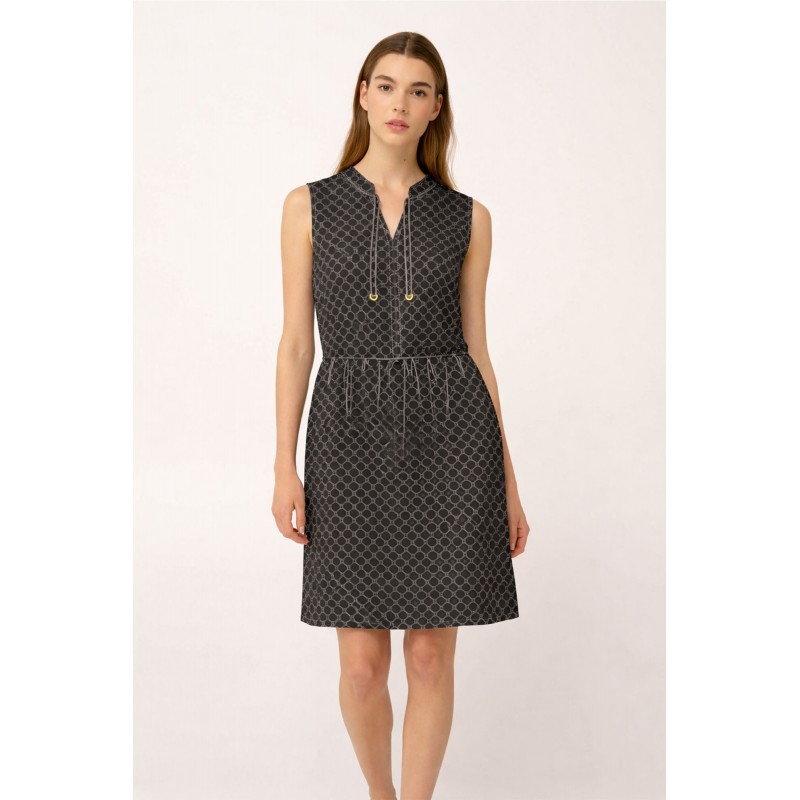 Αμάνικο Βαμβακερό Καλοκαιρινό Φόρεμα BLACK (24918-BLACK)