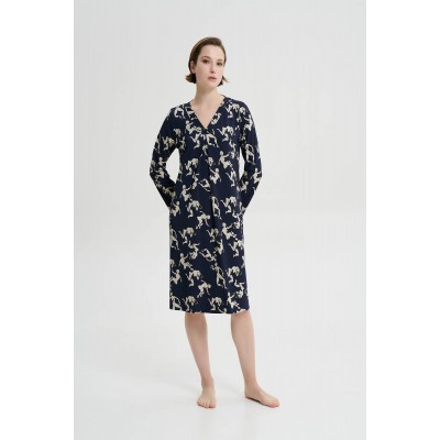 Νυχτικό με Πιέτα BLUE BLAZER (19079-BLUE BLAZER)