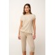Γυναικεία Micromodal Πυτζάμα με Κάπρι Παντελόνι BEIGE TAUPE (24013-BEIGE TAUPE) Γυναικεία Micromodal Πυτζάμα με Κάπρι Παντελόνι BEIGE TAUPE (24013-BEIGE TAUPE)