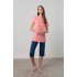 Κοντομάνικη  Πυτζάμα με Τύπωμα PEACH (70004-PEACH)
