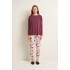 Γυναικεία Micromodal Πυτζάμα με Μανσέτες MAUVE MISTY (25069-MAUVE MISTY)
