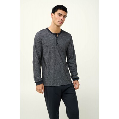 Ανδρική Βαμβακερή Πυτζάμα με Πατιλέτα DARK GRAY (23630-DARK GRAY)