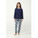 Πυτζάμα Φούτερ με Patchwork Μοτίβο BLUE PATRIOT (21433-BLUE PATRIOT) Πυτζάμα Φούτερ με Patchwork Μοτίβο BLUE PATRIOT (21433-BLUE PATRIOT)