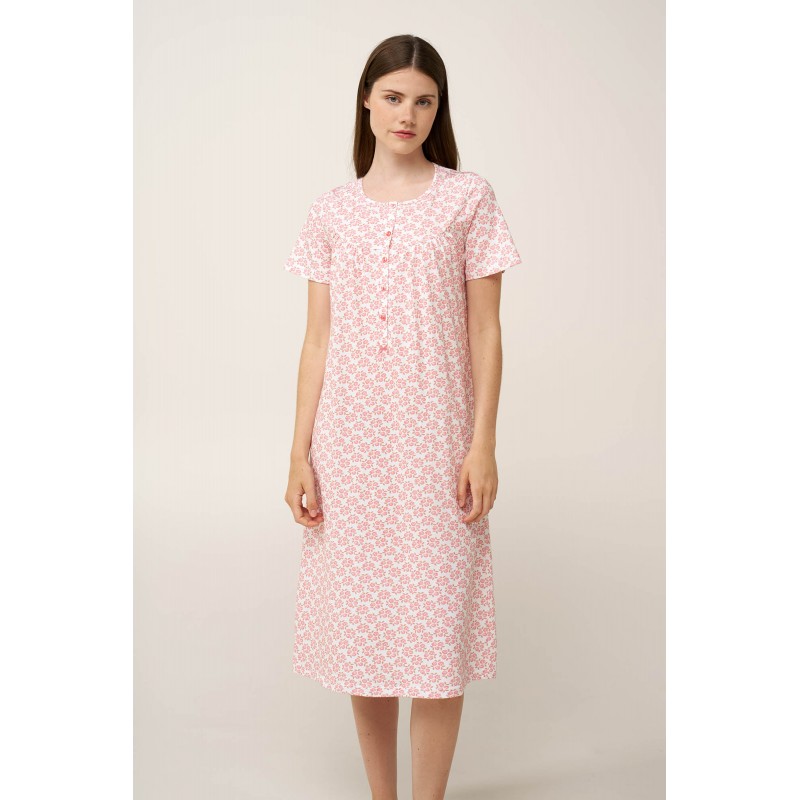 Βαμβακερό Νυχτικό με Πατιλέτα PINK GLOW (24329-PINK GLOW) Βαμβακερό Νυχτικό με Πατιλέτα PINK GLOW (24329-PINK GLOW)