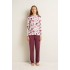 Γυναικεία Πυτζάμα Micromodal με Φαρδιά Λαιμόκοψη MAUVE MISTY (25068-MAUVE MISTY)