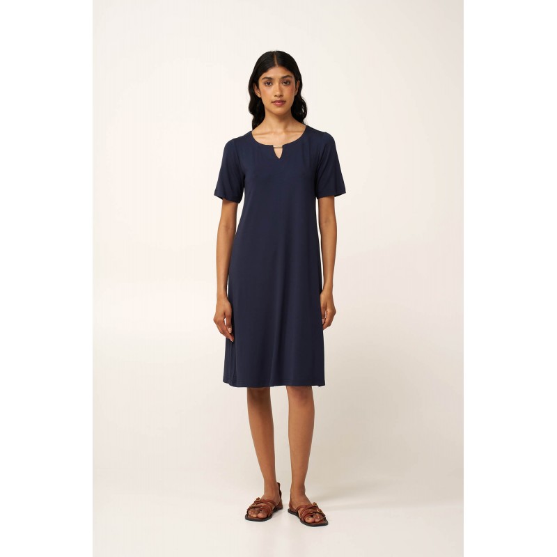 Γυναικείο Καλοκαιρινό Φόρεμα Viscose BLUE (24490-BLUE)