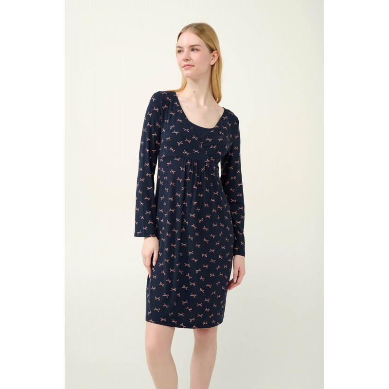 Micromodal Νυχτικό Εγκυμοσύνης και Θηλασμού BLUE BLAZER (23056-BLUE BLAZER)