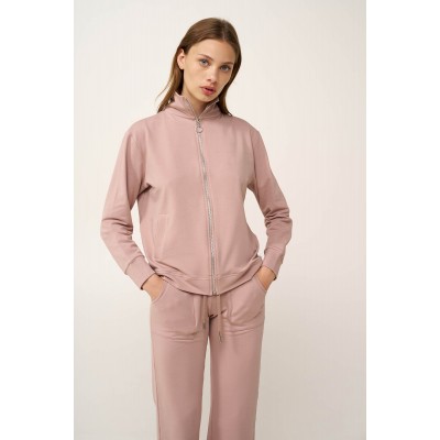 Γυναικεία Ζακέτα Φούτερ με Φερμουάρ PINK SHADOW (24830-PINK SHADOW)
