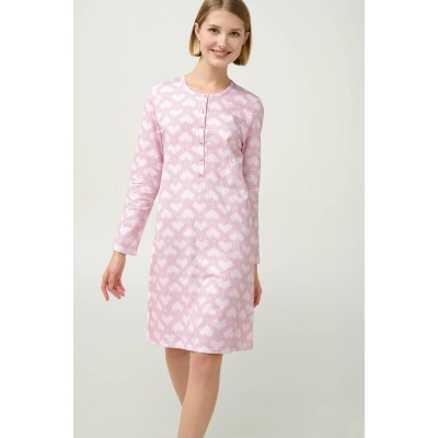 Γυναικείο Νυχτικό Φούτερ με Πατιλέτα ROSE ELEGANCE (23234-ROSE ELEGANCE)