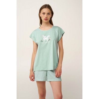 Γυναικεία Βαμβακερή Πυτζάμα GREEN HARBOR (24357-GREEN HARBOR)
