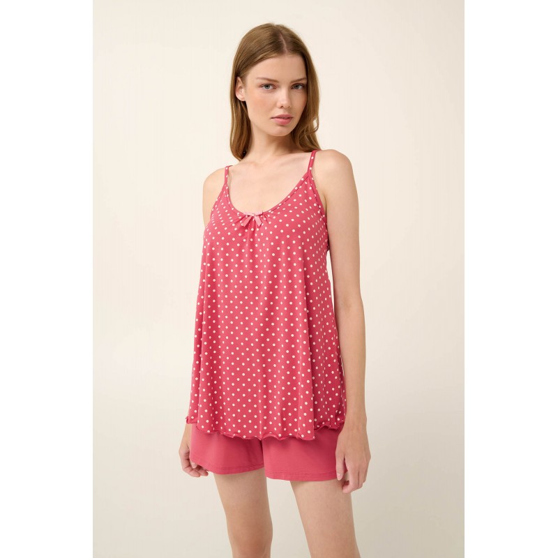 Micromodal Babydoll σε Χαλαρή Γραμμή ROSE TAUPE (22076-ROSE TAUPE)