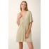 Κοντό Καλοκαιρινό Φόρεμα από Viscose Flama BEIGE SPRAY (22885-BEIGE SPRAY)