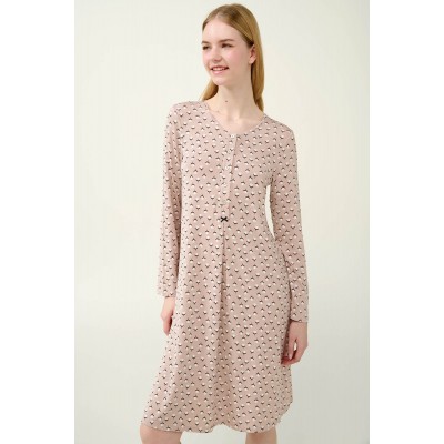 Γυναικείο Νυχτικό Εγκυμοσύνης και Θηλασμού BEIGE PEACH (23071-BEIGE PEACH)