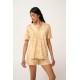 Κουμπωτή Γυναικεία Πυτζάμα Cotton Modal YELLOW SUN (24056-YELLOW SUN)