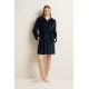 Γυναικεία Fleece Ρόμπα με Φερμουάρ BLUE (25609-BLUE)