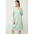 Χειμερινό Βαμβακερό Φούτερ Νυχτικό GREEN FROSTY (23264-GREEN FROSTY)