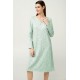 Χειμερινό Βαμβακερό Φούτερ Νυχτικό GREEN FROSTY (23264-GREEN FROSTY)