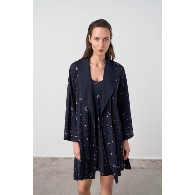 Σετ Νυχτικό και Ρόμπα BLUE (17066-BLUE)