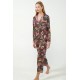 Viscose Satin Κουμπωτή Φλοράλ Πυτζάμα GREEN MOSS (21120-GREEN MOSS) Viscose Satin Κουμπωτή Φλοράλ Πυτζάμα GREEN MOSS (21120-GREEN MOSS)