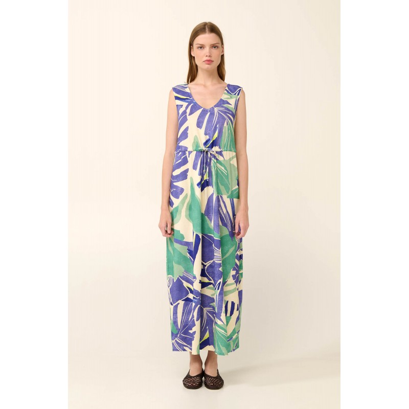 Αμάνικο Καλοκαιρινό Φλοράλ Φόρεμα από Viscose BLUE BOA (22473-BLUE BOA) Αμάνικο Καλοκαιρινό Φλοράλ Φόρεμα από Viscose BLUE BOA (22473-BLUE BOA)