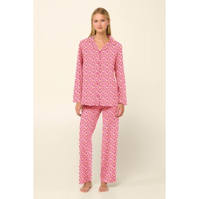 ΠΥΖΑΜΑ 100pct ΒΑΜΒΑΚΙ PINK BLOSSOM (23972-PINK BLOSSOM)