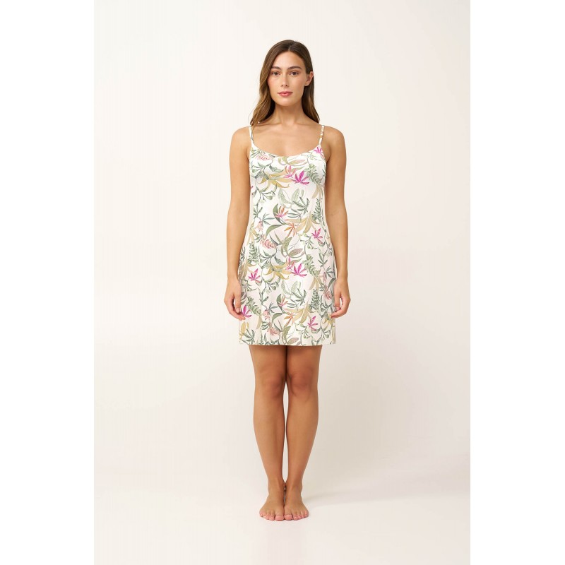 Botanical Νυχτικό Micromodal με Τιράντες GREEN LODEN (24155-GREEN LODEN)