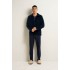 Ανδρική Fleece Ζακέτα με Φερμουάρ BLUE (25656-BLUE)