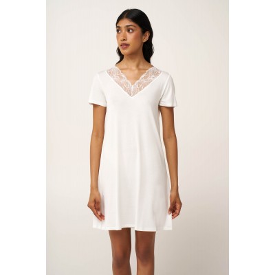 Micromodal Νυχτικό με Δαντέλα CREAM (24165-CREAM)