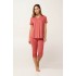 Γυναικεία Πυτζάμα Micromodal με Σούρες PINK CEDAR (24036-PINK CEDAR)