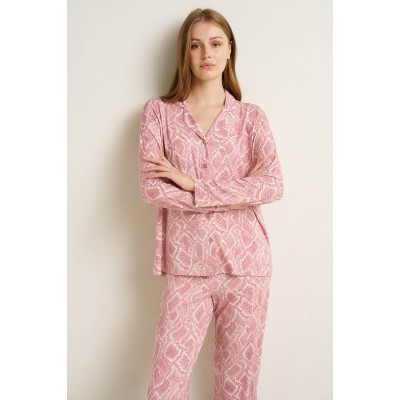 Γυναικεία Κουμπωτή Πυτζάμα Micromodal PINK ZEPHYR (25035-PINK ZEPHYR)