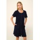 Μονόχρωμο Frottee Φόρεμα Θαλάσσης με Φερμουάρ BLUE (22534-BLUE) Μονόχρωμο Frottee Φόρεμα Θαλάσσης με Φερμουάρ BLUE (22534-BLUE)